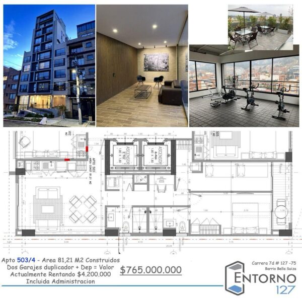 SE VENDE ESPECTACULAR APARTAMENTO BELLA SUIZA - ENTORNO 127 - Imagen 14